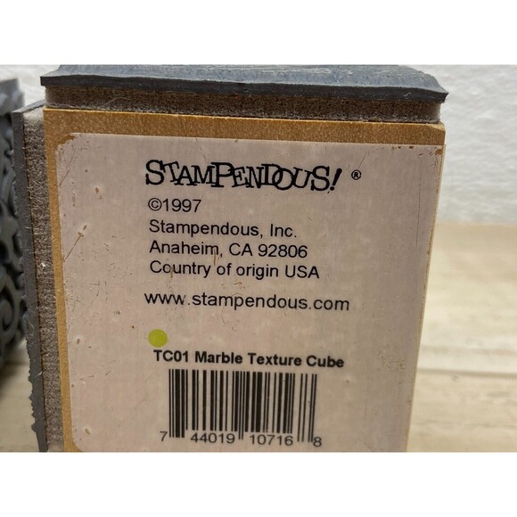 1997-2002 Stampendous Cubes Rubber Stamps Set Of 2 - Picture 3 of 6